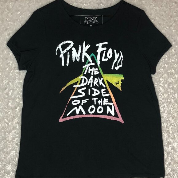 Pink Floyd The Dark Side of the Moon Graphic T-Shirt Band‎ Tee Women's Size 00 - Picture 1 of 4